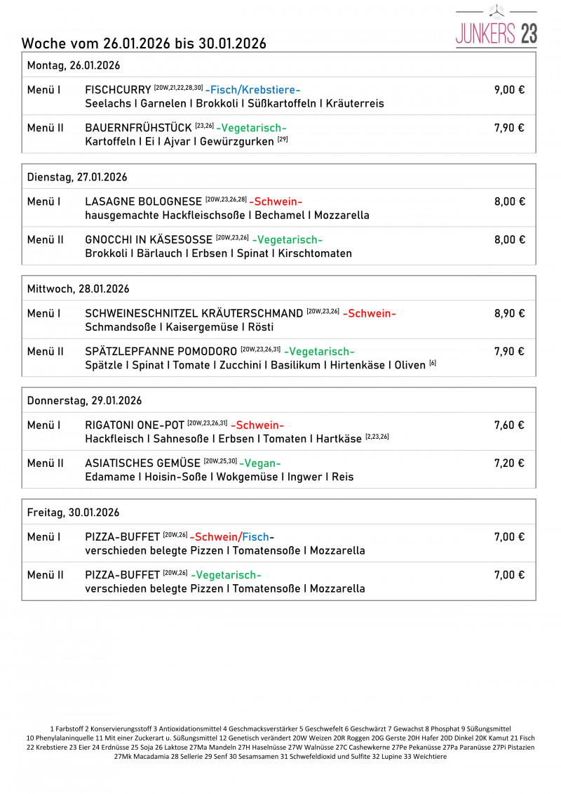 05 KW Speiseplan 1 05 KW Speiseplan 1